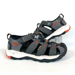 KEEN Newport NEO Kids 1 Gray Orange Water Sandals Hiking‎ Closed Toe